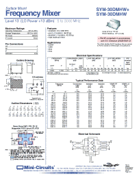 Datasheet SYM-30DMHW+ производства Mini-Circuits